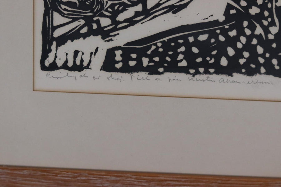 Woodcut by Kerstin Abram Nilsson