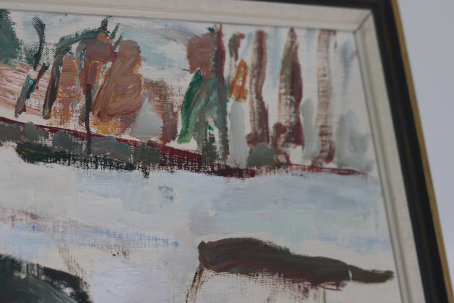 “The Cottage in Snow” by Rudolf Lindqvist