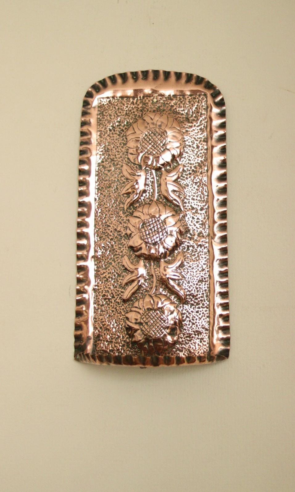 SINGLE Mid Century Swedish Copper Sconce