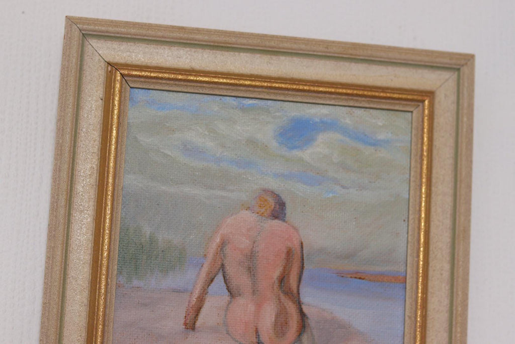 “Woman’s Back on the Beach” by H. Knutson