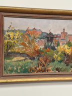 “City Obscured by Trees” by Adolf Jansson