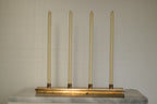 Mid-Century Swedish Brass Candelabra by Pierre Forsell for Skultuna