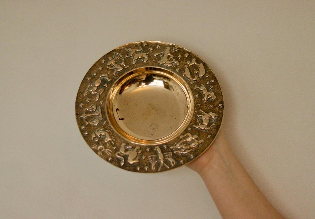 Zodiac Brutality Vintage Brass Dish