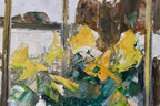 "Yellow Flowers by a Window"  by T. Stenbäck