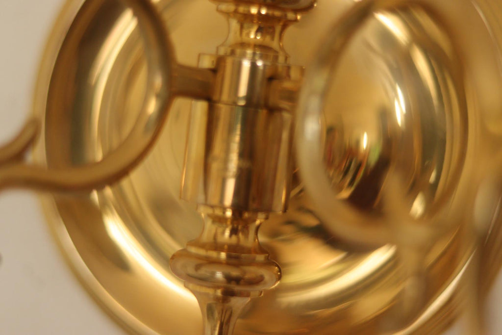 SINGLE Mid Century Swedish Brass Sconce by Skultuna