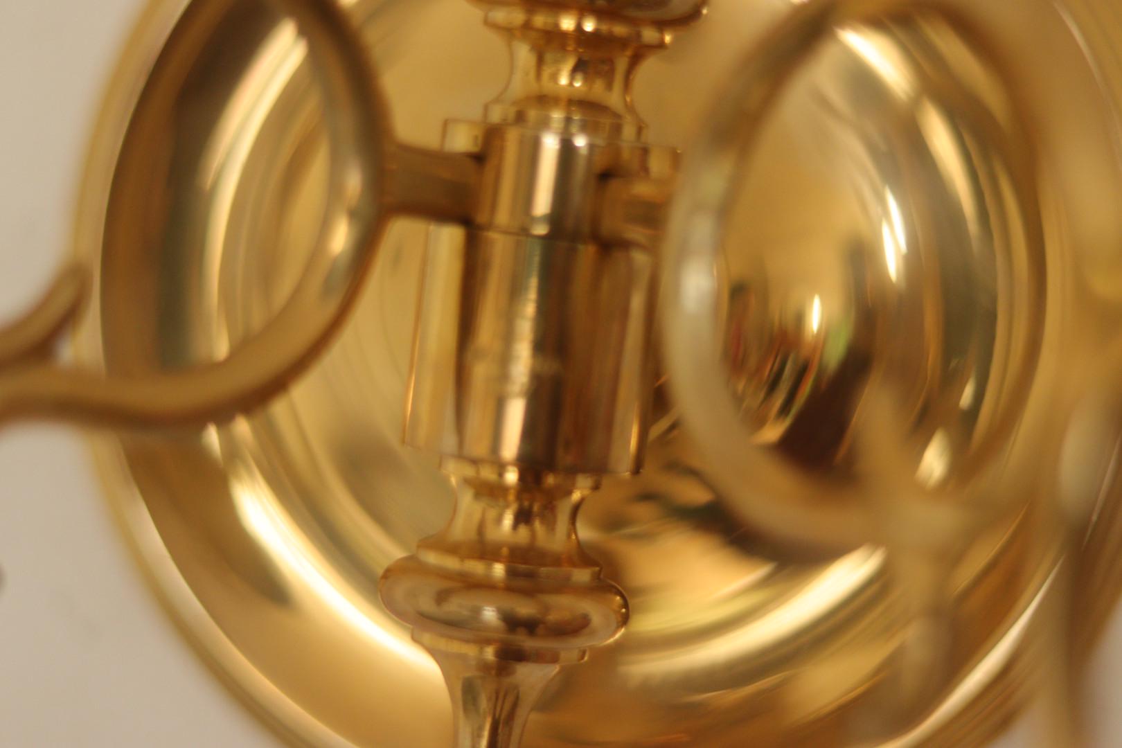 SINGLE Mid Century Swedish Brass Sconce by Skultuna