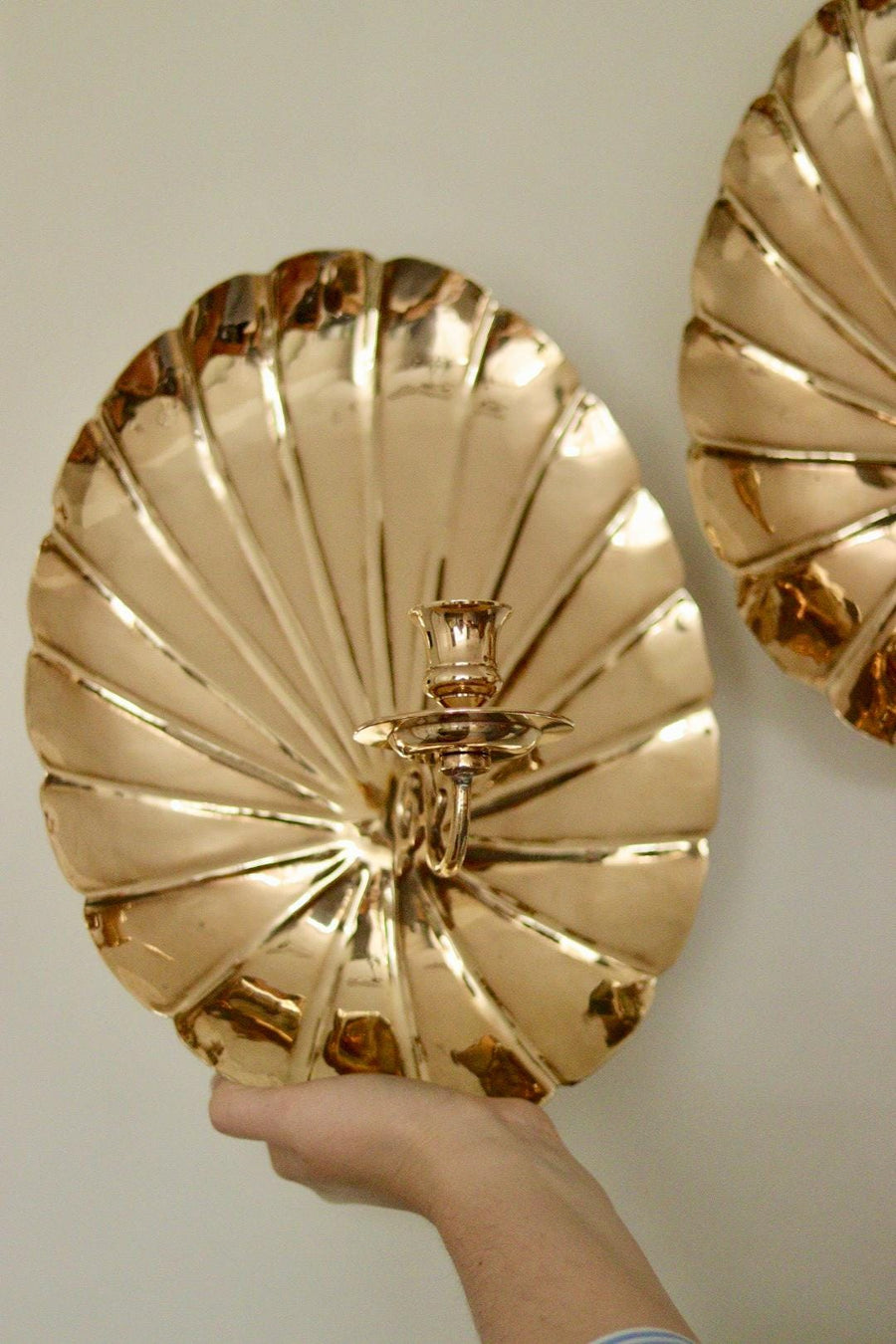 Pair of Vintage Brass Sconces