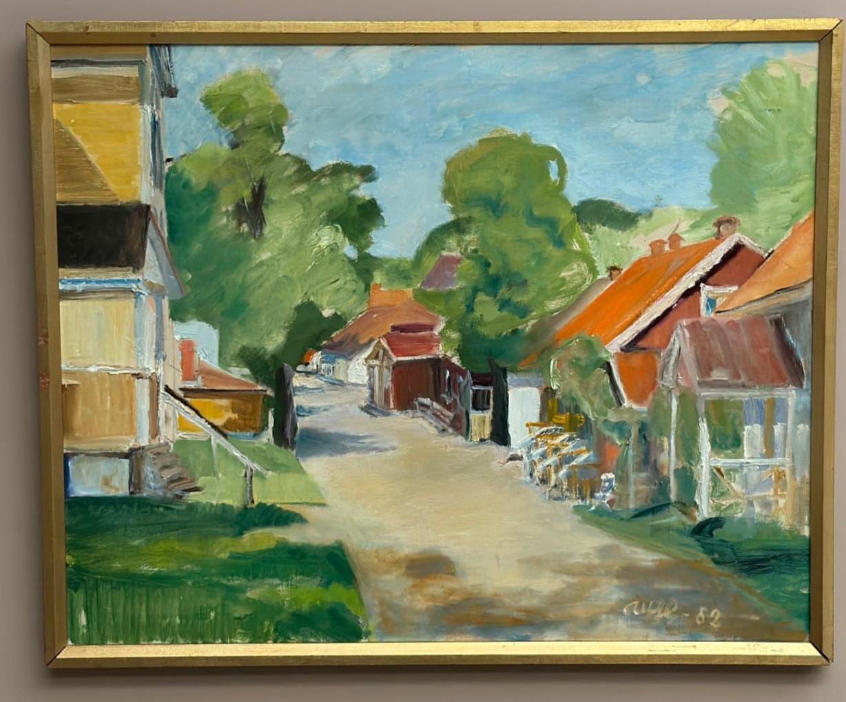 Street with Houses and Trees By Ulfe