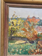 “City Obscured by Trees” by Adolf Jansson