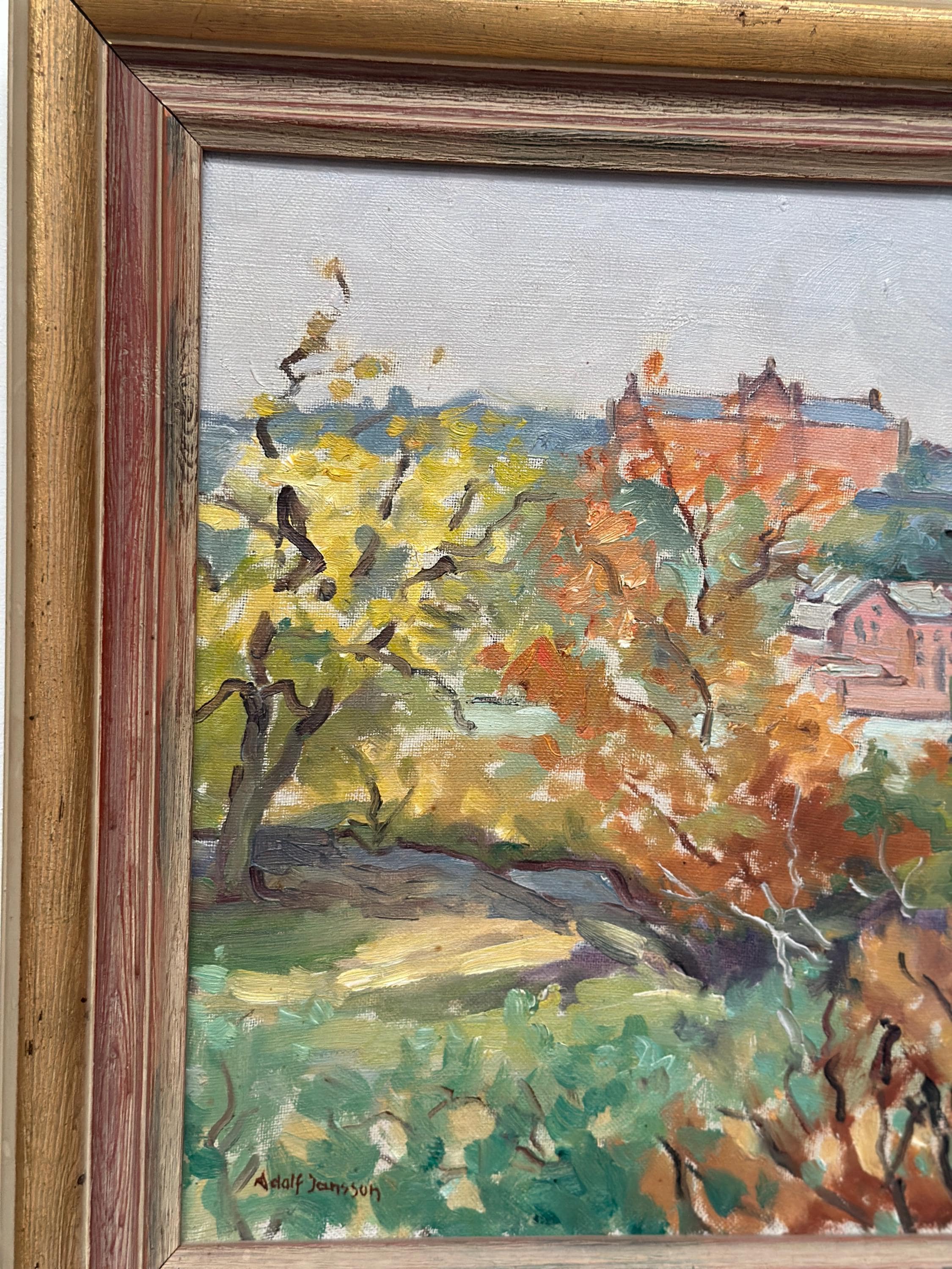 “City Obscured by Trees” by Adolf Jansson