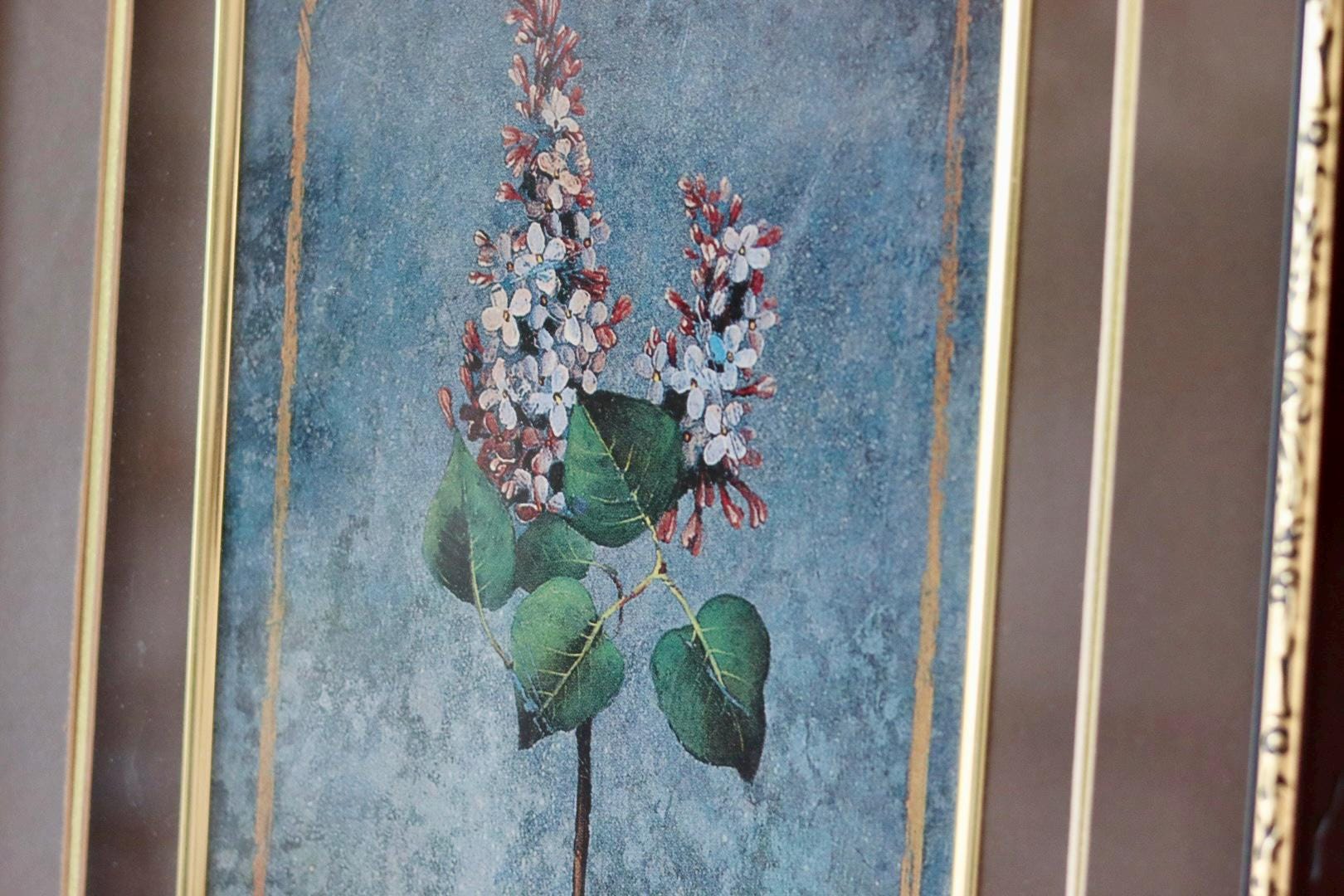 Mid-Century Original Swedish  "Trio of Flower Prints"