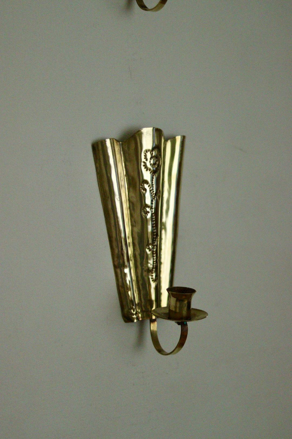 Pair of Vintage Brass Swedish Sconces