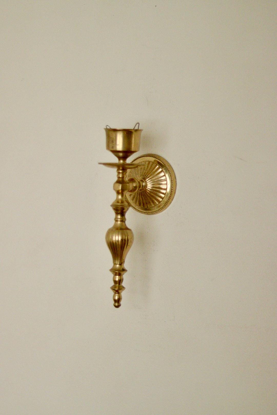 Single Vintage Brass Sconce