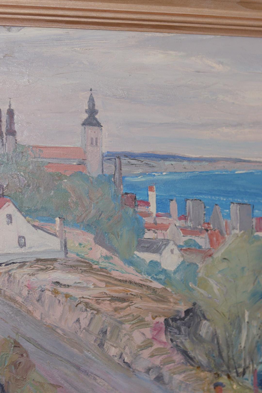 “Village Scene II” by E. R. Olsson