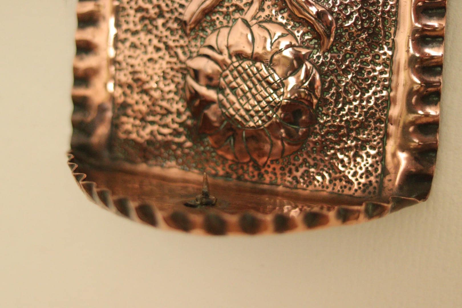 SINGLE Mid Century Swedish Copper Sconce
