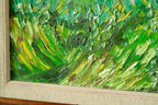 Mid-Century Original Oil on Canvas – “Vibrant Landscape”