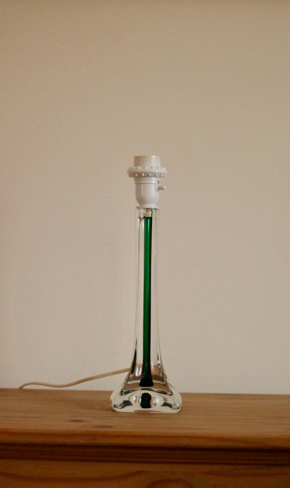 Vintage Glass table lamp by Hannelore Dreutler, Studio Åhus, Sweden, 1990's