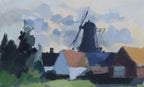 “Village with Windmill” by Stig Wernheden
