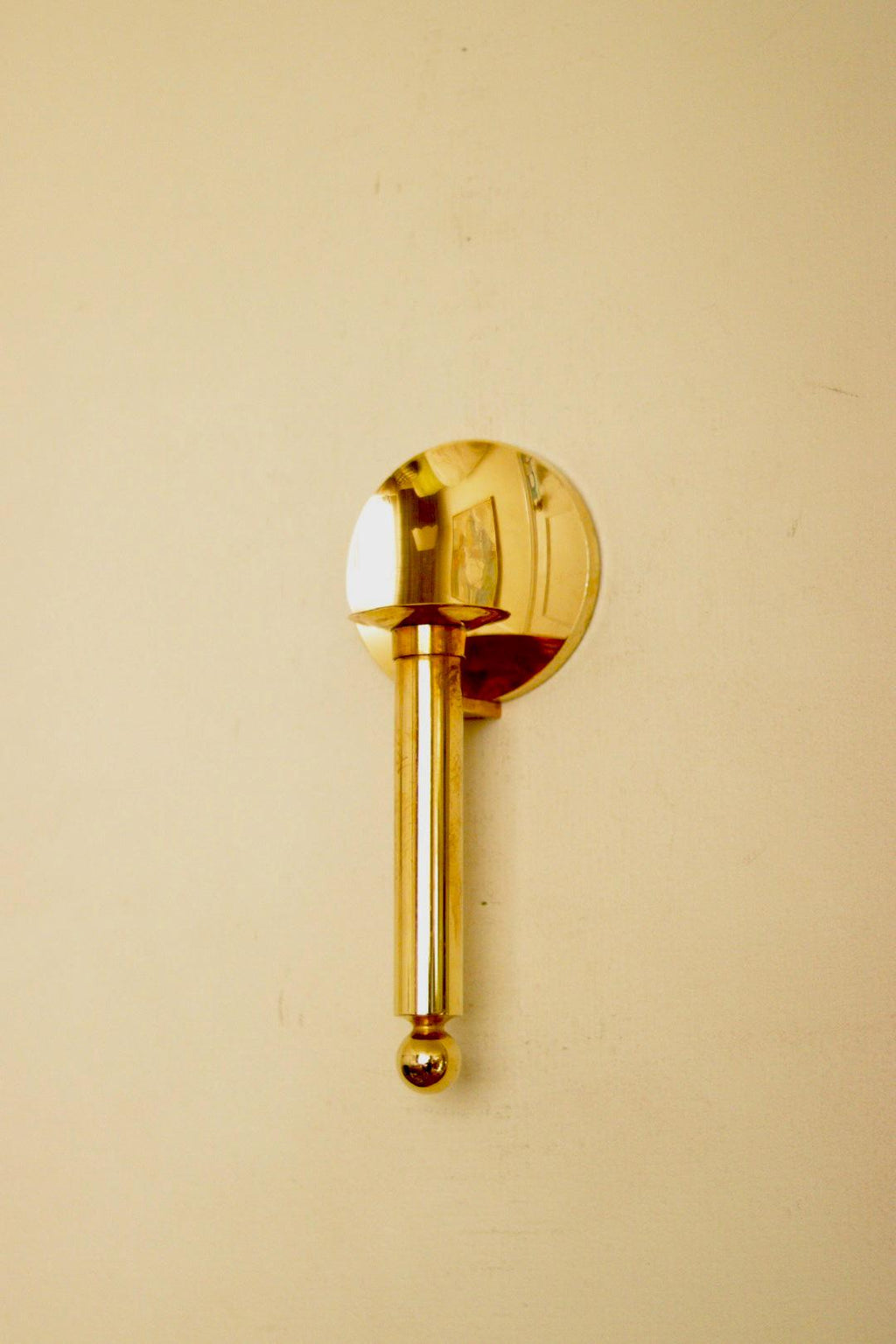 Vintage Swedish Brass Sconce by Gusum