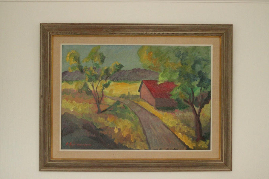 “Landscape with Barn” by Bror Göransson