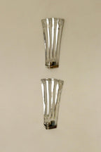 1925, Pair Of Early Century Swedish Pewter Sconces by Tage Fong‑Stedt