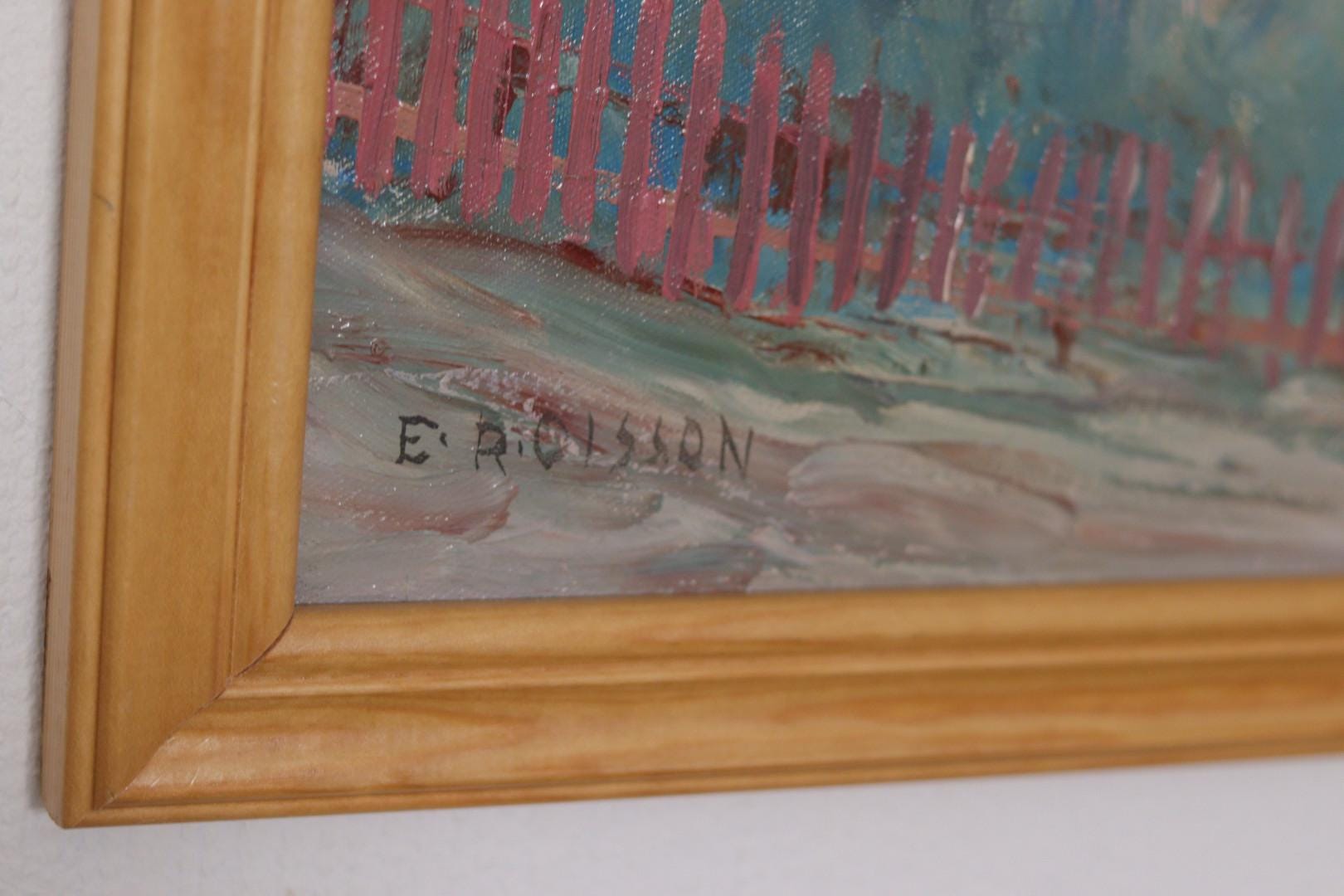 “Village Scene” by E. R. Olsson