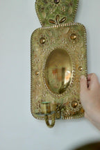 Pair of Mid Century Swedish Brass Sconces