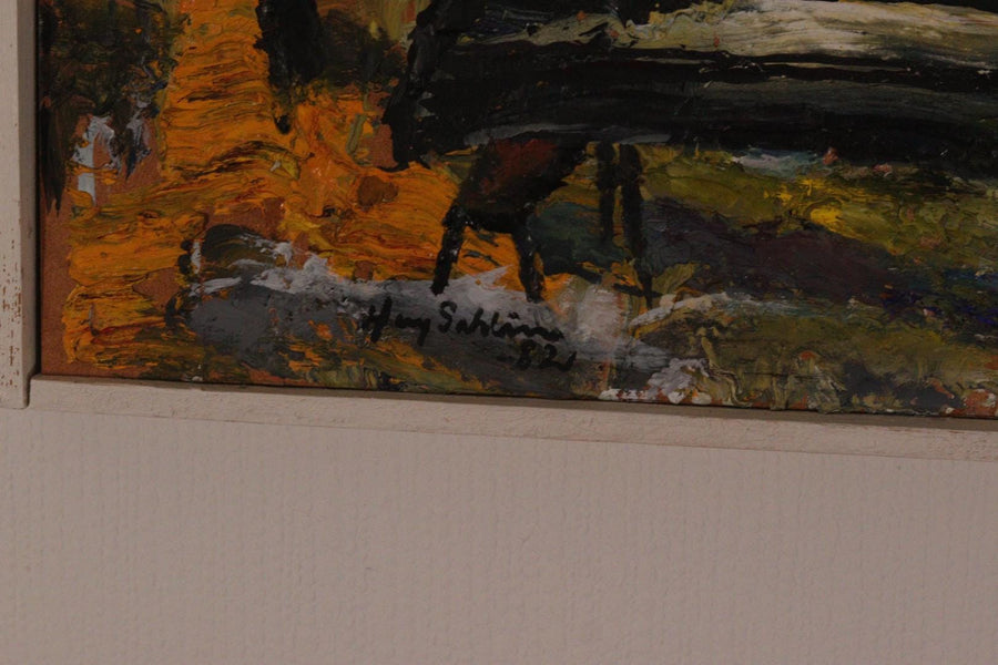 “Landscape with Trees” by Harry Sahlin