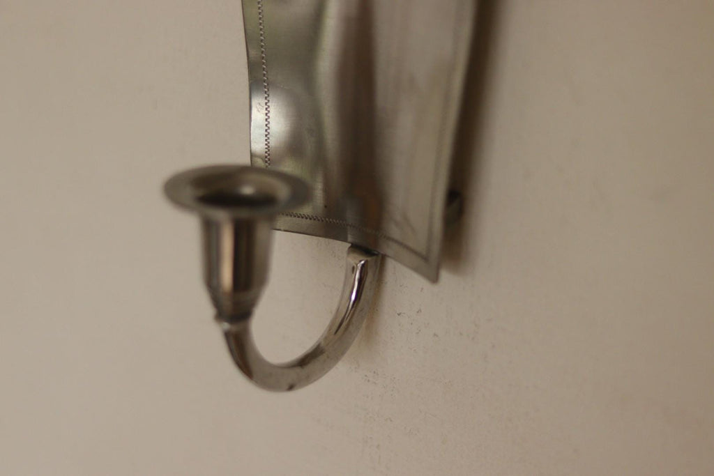 Pair of Mid Century Swedish Pewter Sconces by Svenskt Tenn