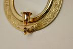Vintage Brass Sconce with Mirror