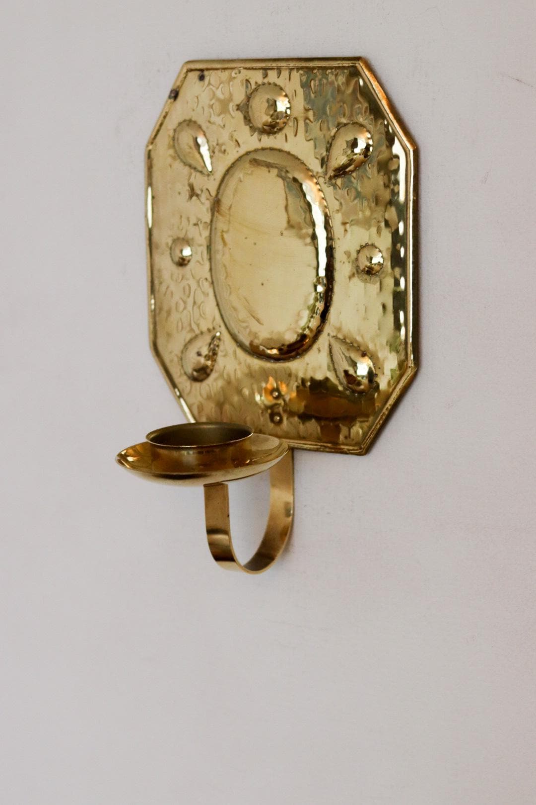 Pair of Mid-Century Brass Swedish Sconces