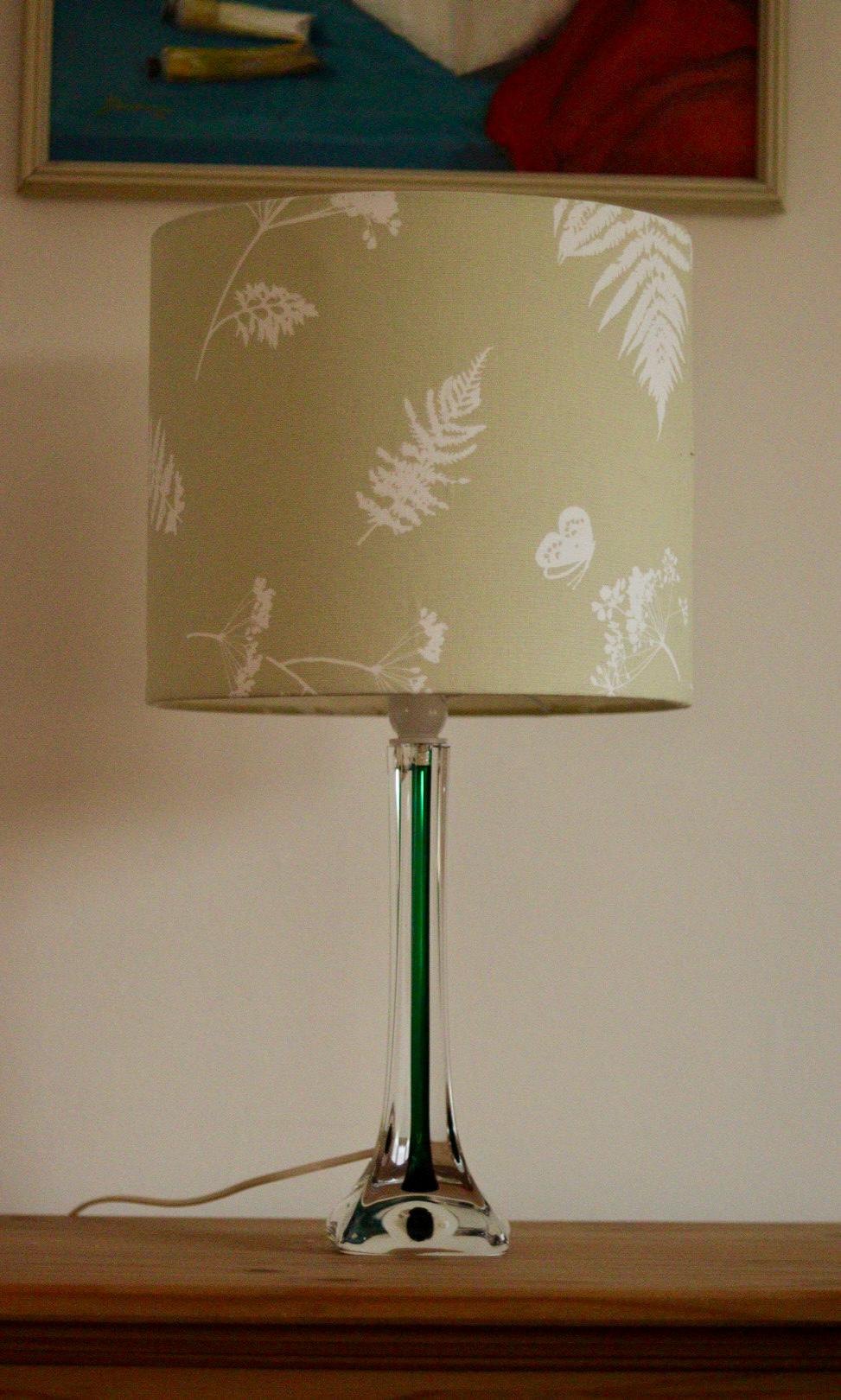 Vintage Glass table lamp by Hannelore Dreutler, Studio Åhus, Sweden, 1990's