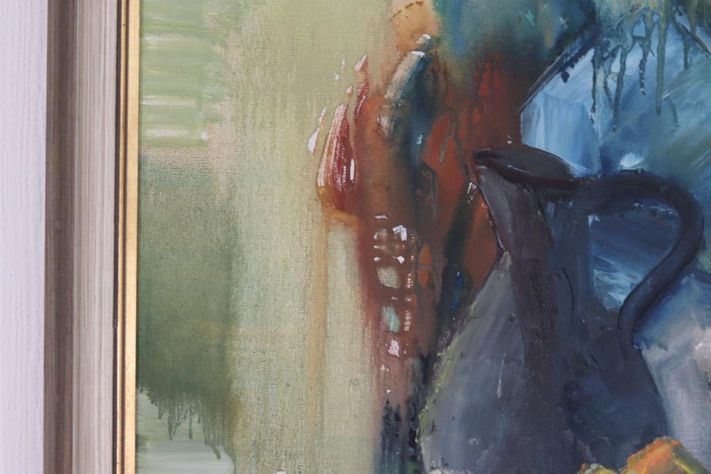 Original Swedish Oil on Canvas – “Vibrant Still Life”