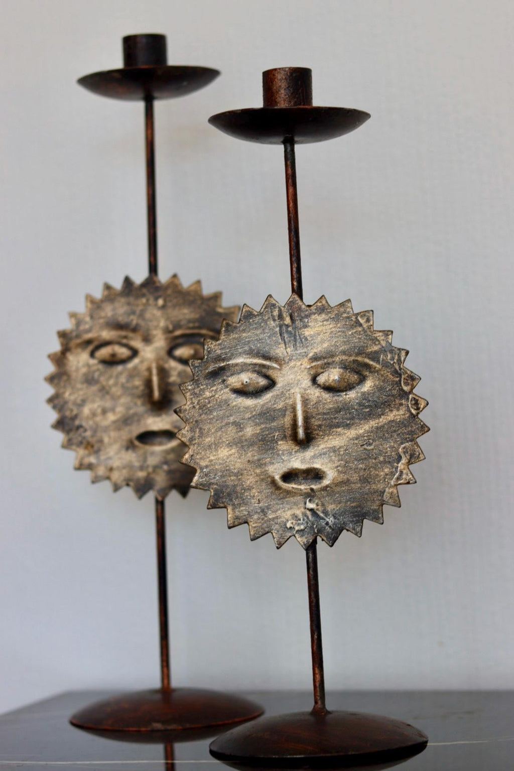 Vintage Sun Candleholders