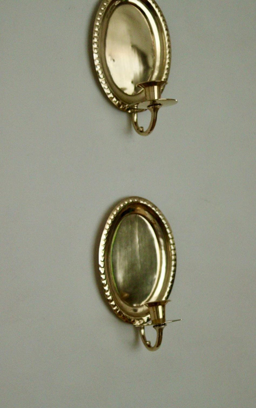 Pair of Vintage Brass Swedish Sconces