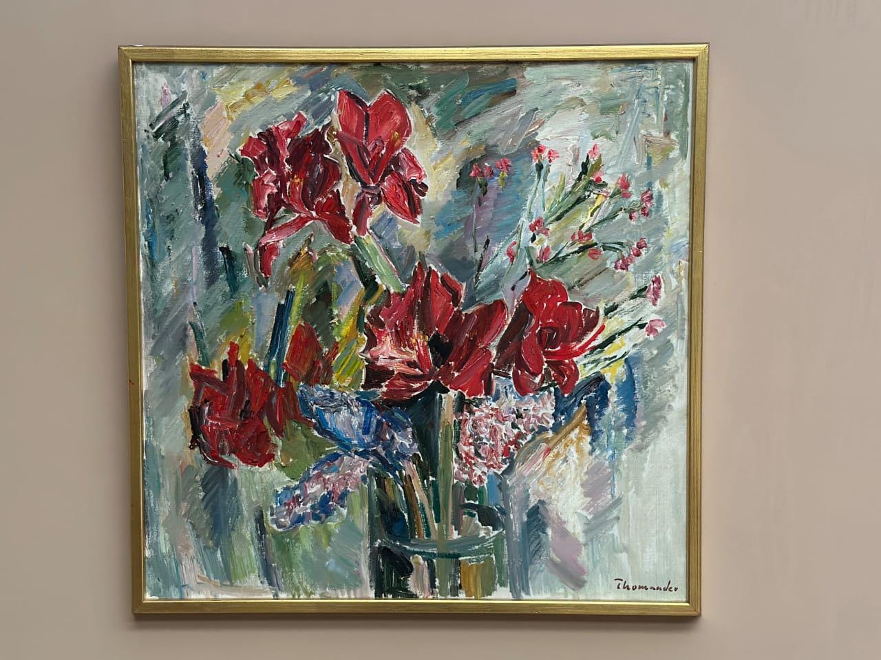 “Amaryllis and Hyacinths” by Harry Thomander