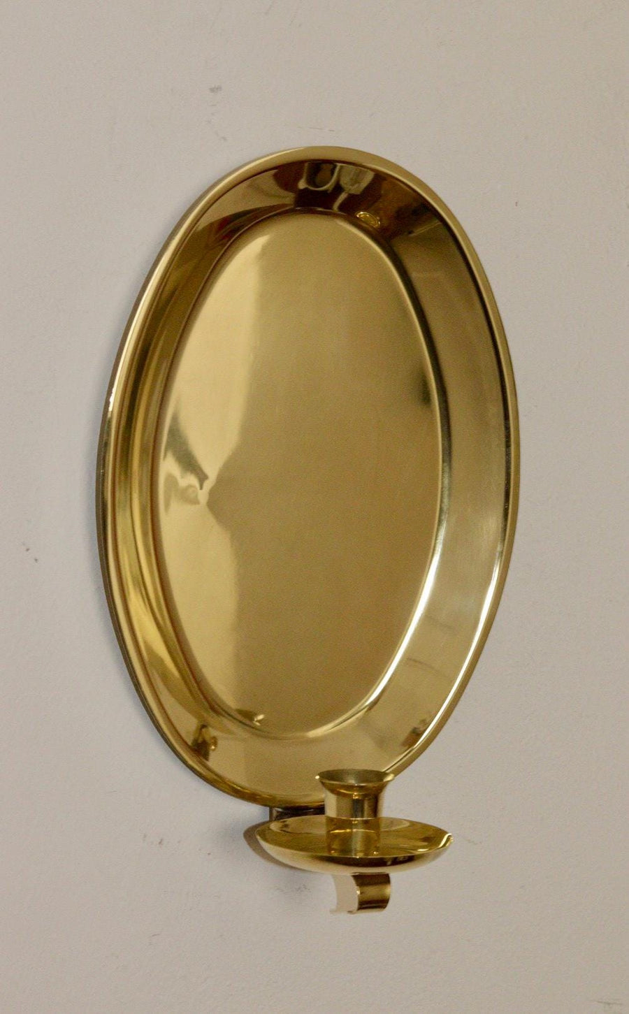 Pair Of Mid Century Swedish Brass Sconces