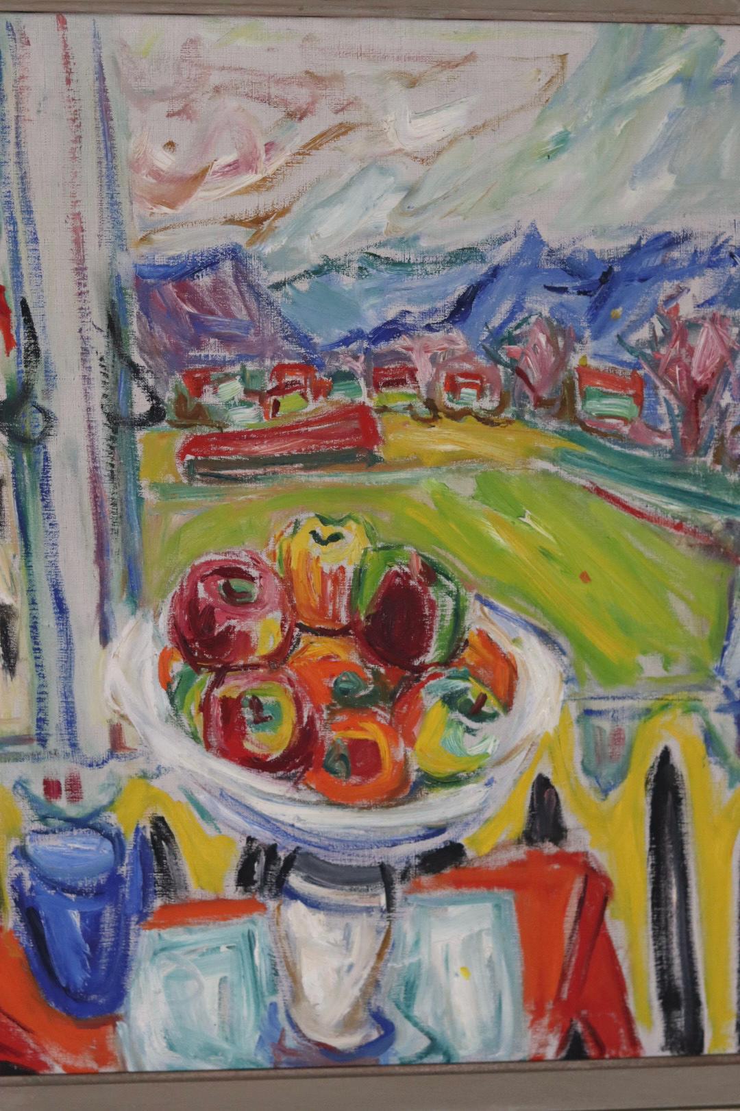 “Landscape with Still Life” by Wilhelm W. (Attributed)