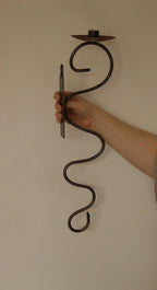 Pair of Mid-Century-Swedish Sconces with Black Coating