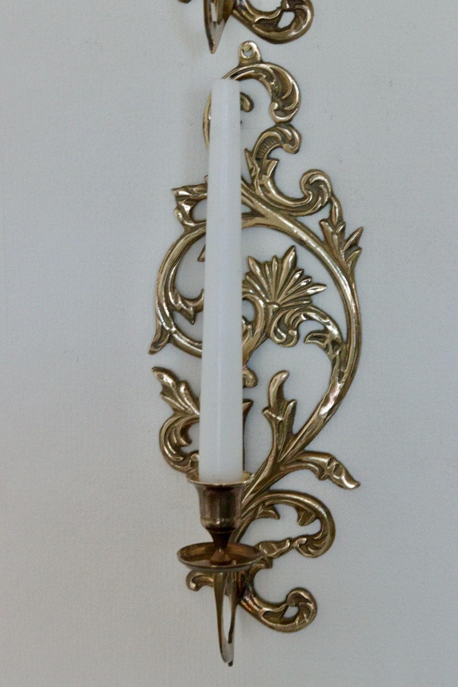 Pair of Mid-Century Brass Swedish Sconces