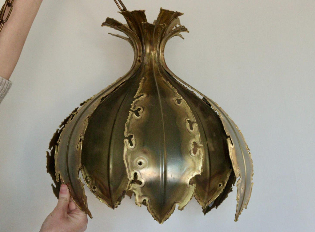 1960's  Danish Butalist Pendent by Svend Aage Holm Sørensen, " Onion"