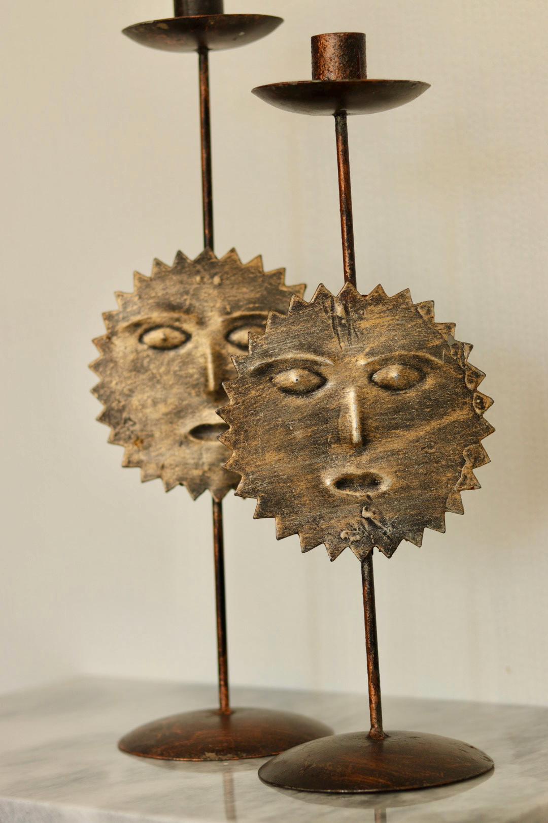 Vintage Sun Candleholders