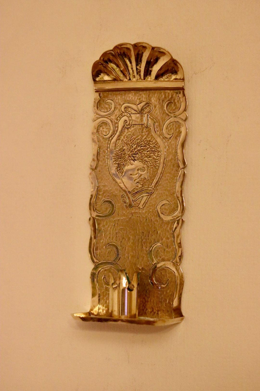 A Pair of Mid Century Swedish Brass Sconces
