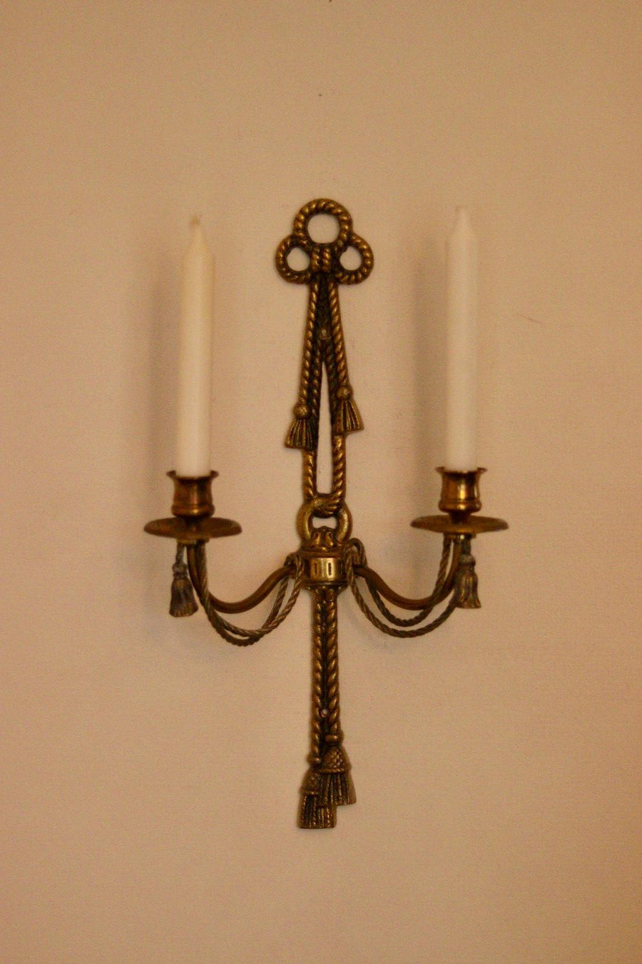 Pair of Vintage Brass Sconces