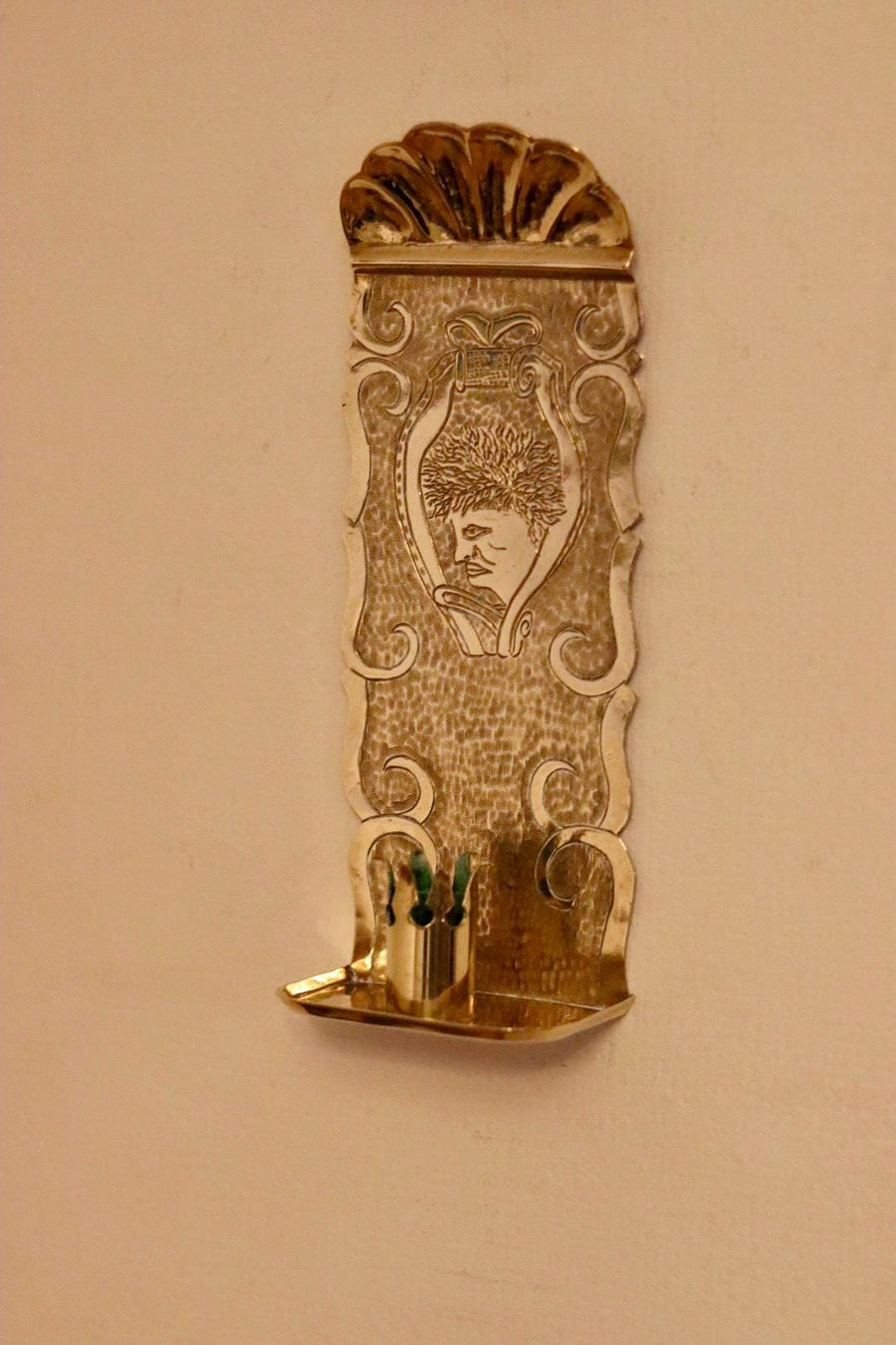 A Pair of Mid Century Swedish Brass Sconces