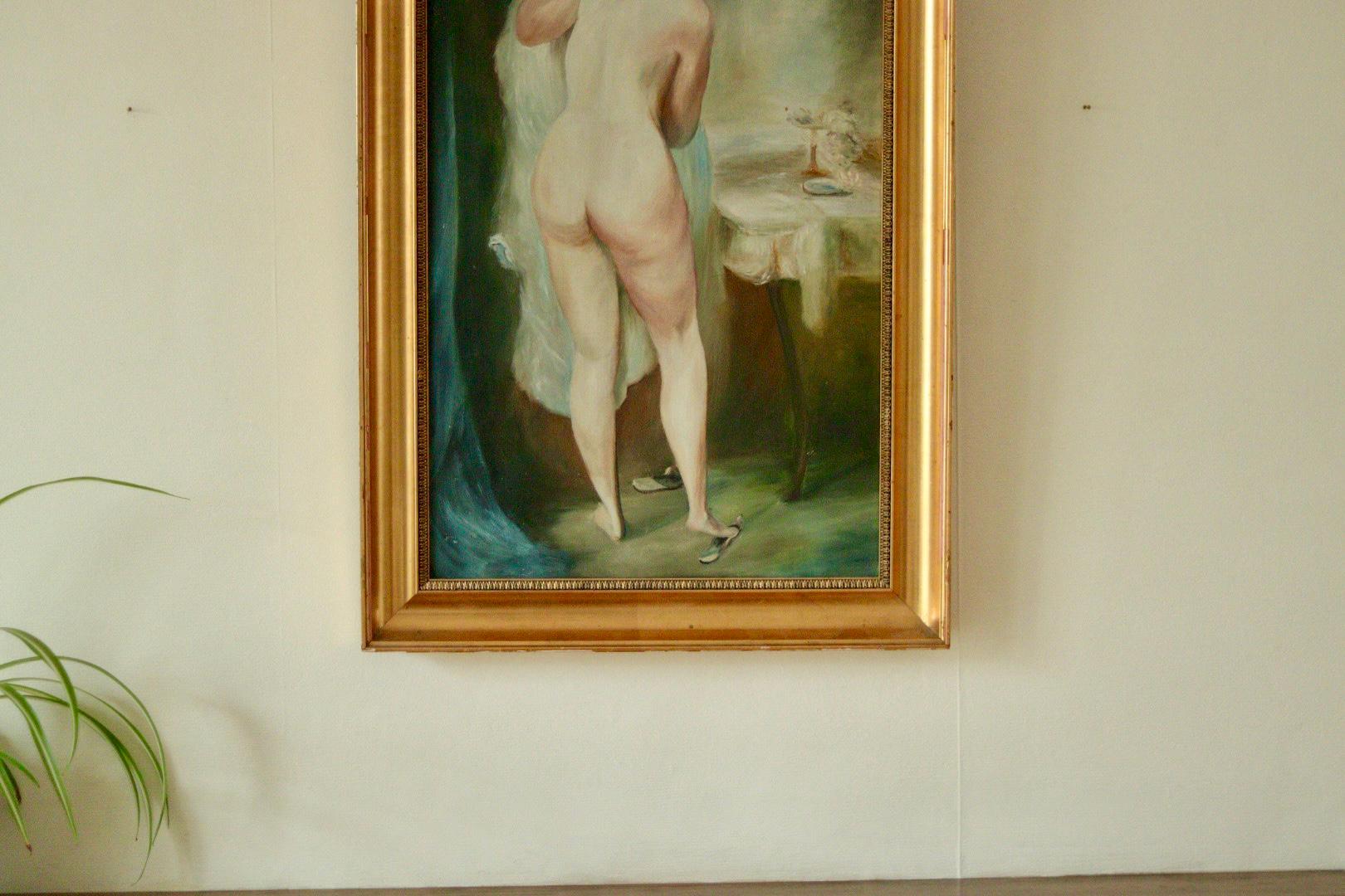 Original Mid-Century Oil on Canvas – “Female Nude”