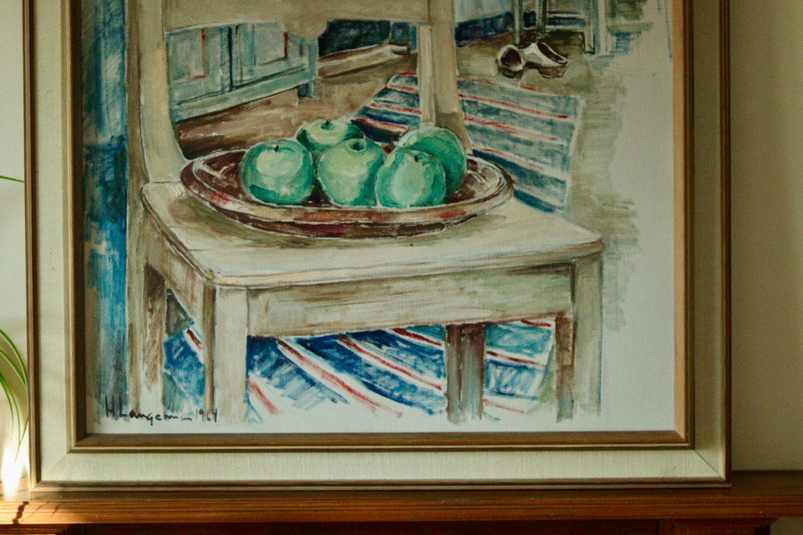 “Chairs and Apples” by H. Langerman