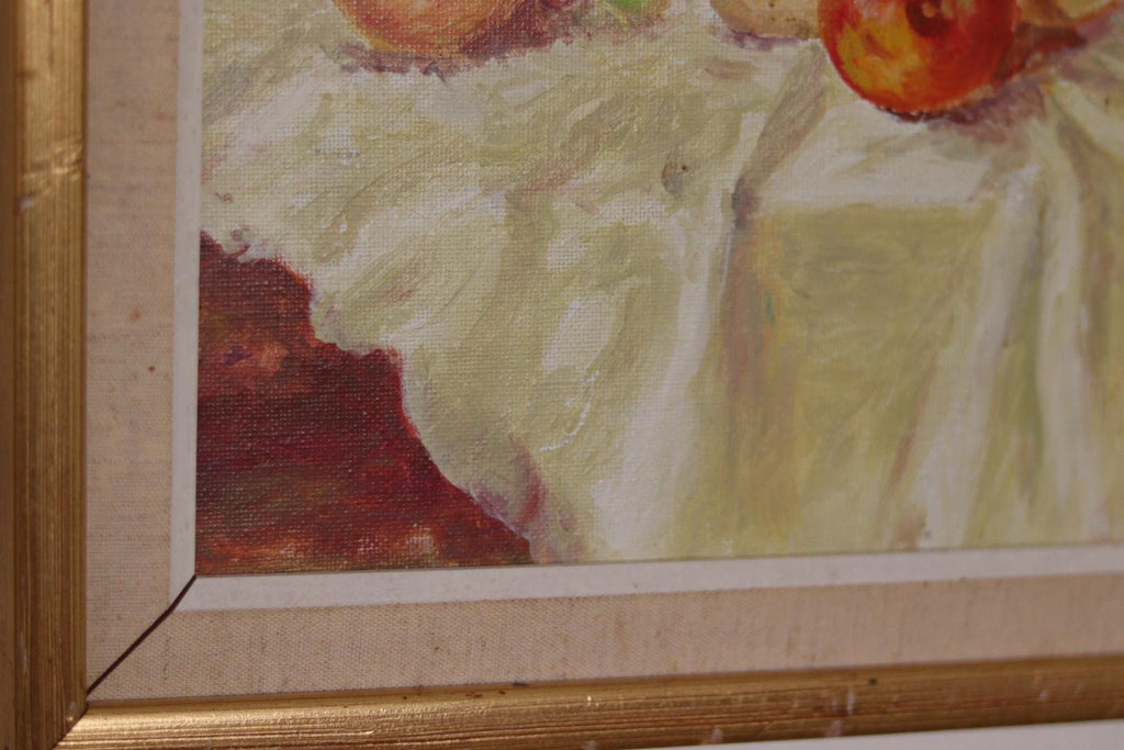 “Still Life with Fruit and Bottle” by A.K.