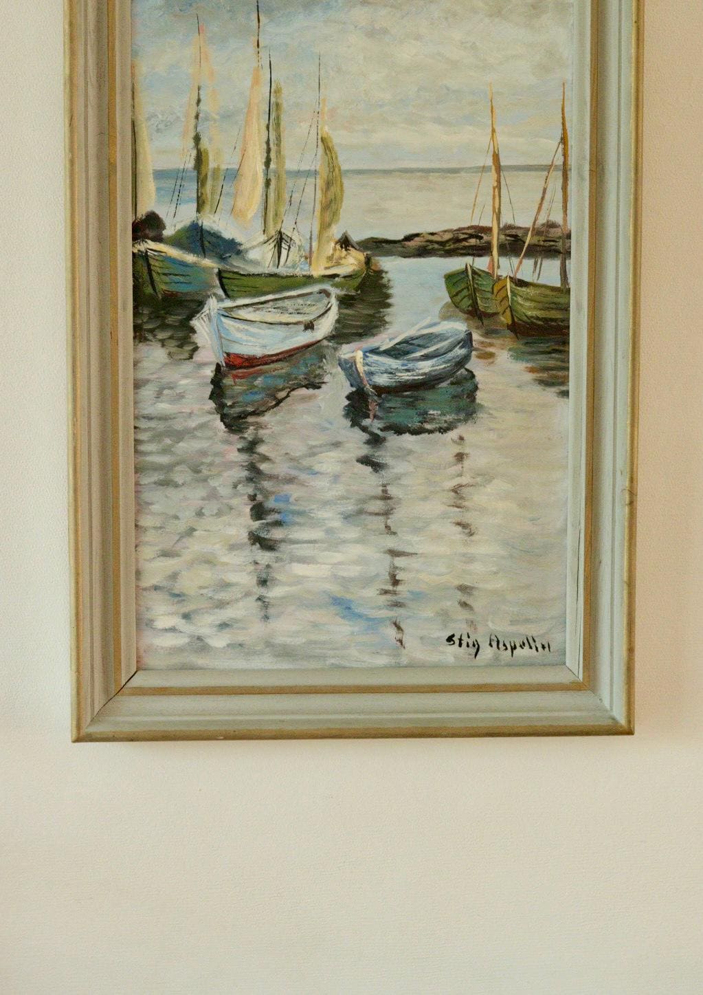 "Boats in the Harbour" by Stig Aspelin