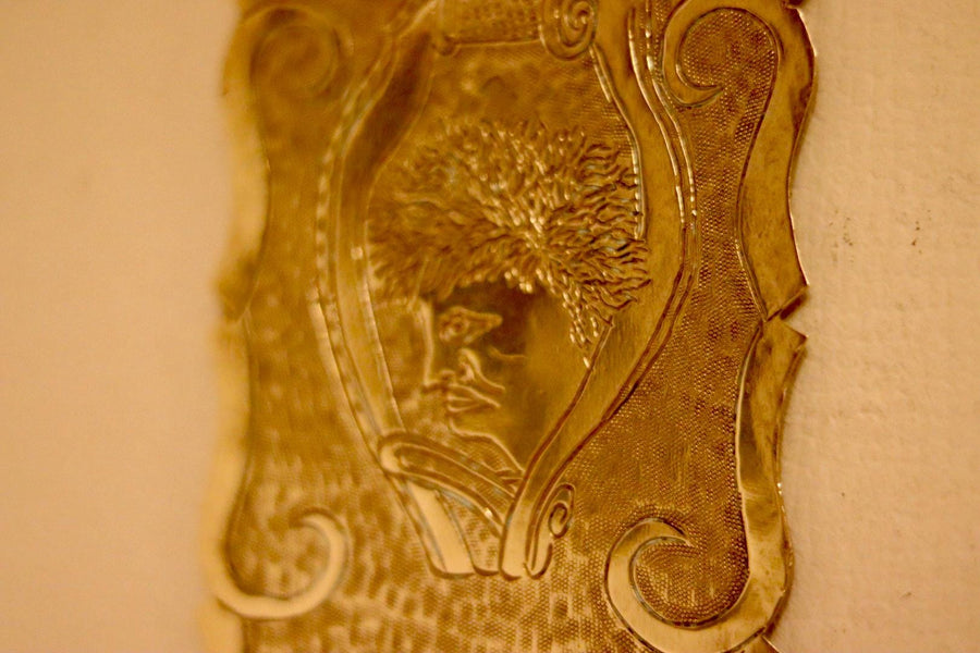 A Pair of Mid Century Swedish Brass Sconces